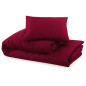 Ensemble de housse de couette Bordeaux 220x240 cm Microfibre