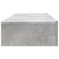 Meubles TV avec lumières LED 2 pcs gris béton 60x35x15,5 cm