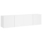 Meubles TV muraux 2 pcs blanc 80x30x41 cm