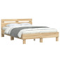 Cadre de lit sans matelas chêne sonoma 120x190 cm