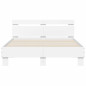 Cadre de lit avec LED sans matelas blanc 120x190 cm