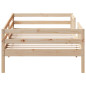 Cadre de lit sans matelas 90x190 cm bois de pin massif