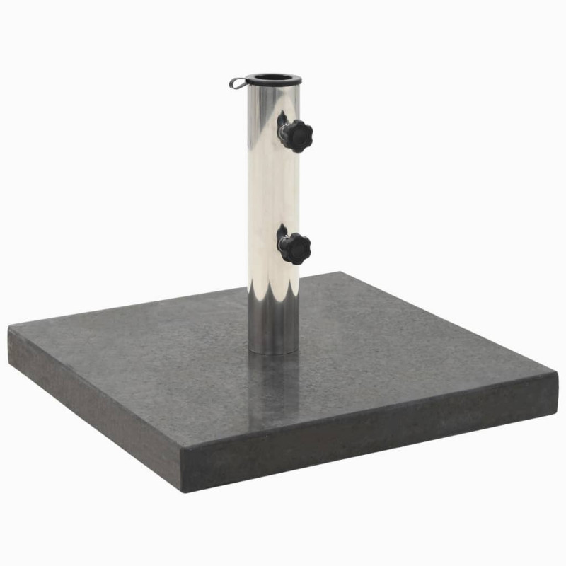 Socle de parasol Granite 28,5 kg Carré Noir