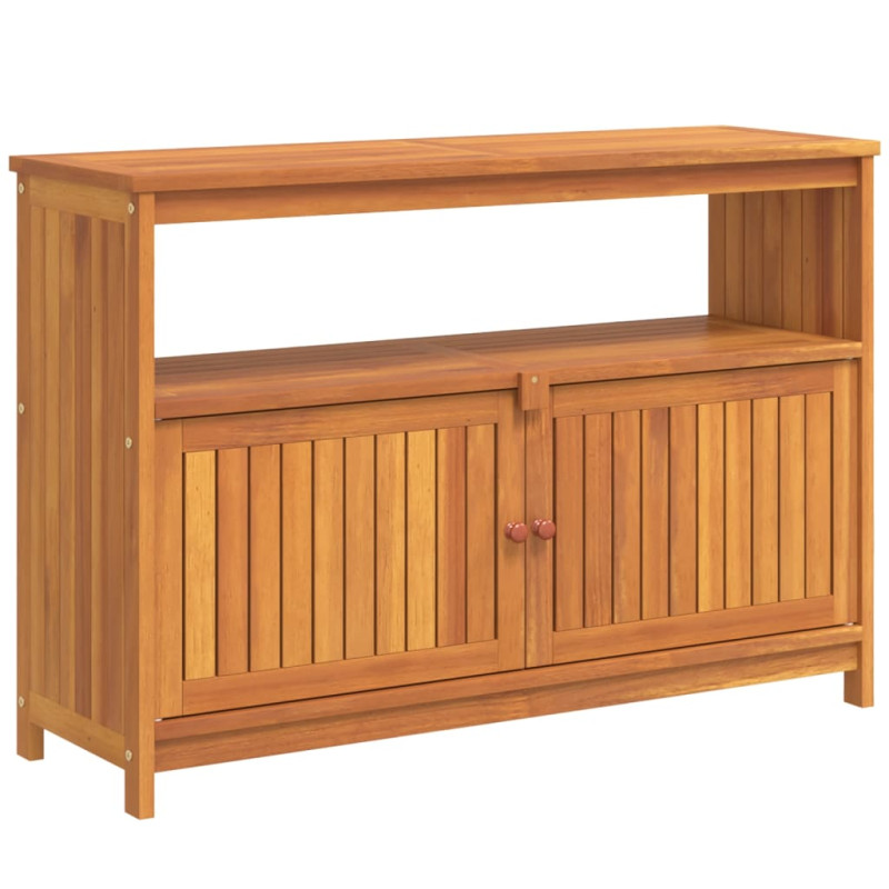 Table console de jardin 110x35x75 cm bois massif d acacia