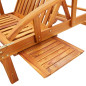 Chaises longues lot de 2 Bois d acacia solide