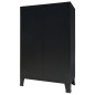 Garde robe métal de style industriel 67x35x107 cm noir