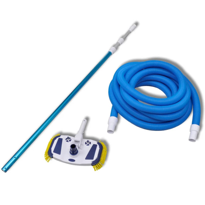 Aspirateur de piscine avec manche télescopique et tuyau