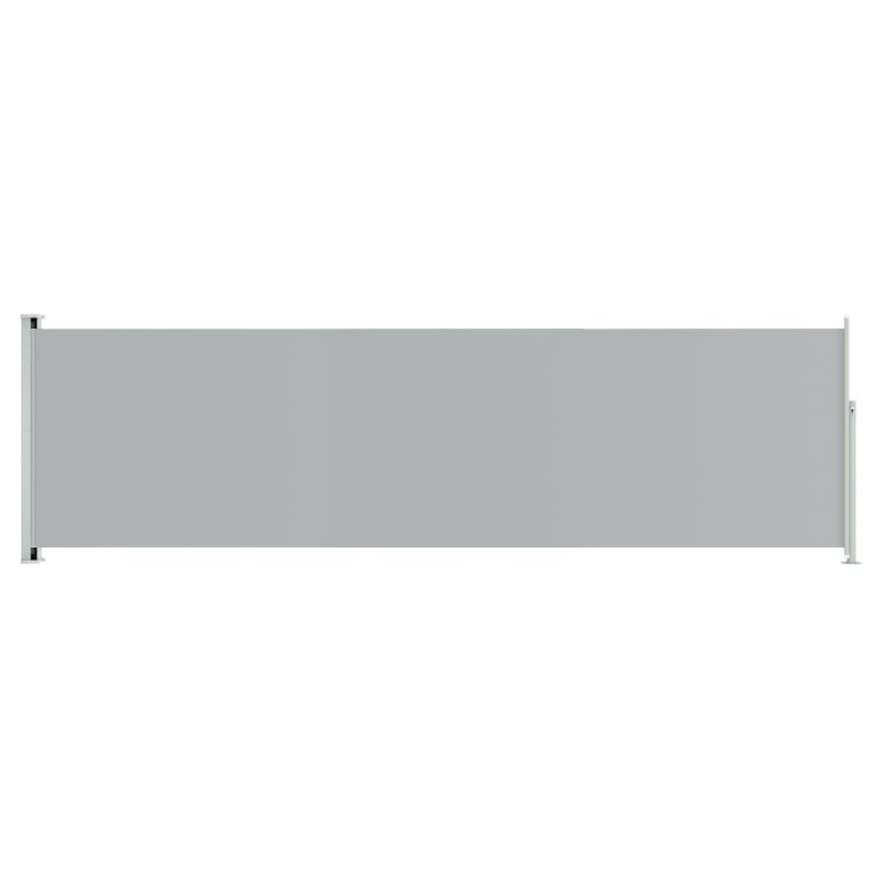 Auvent latéral rétractable de patio 180x600 cm Gris