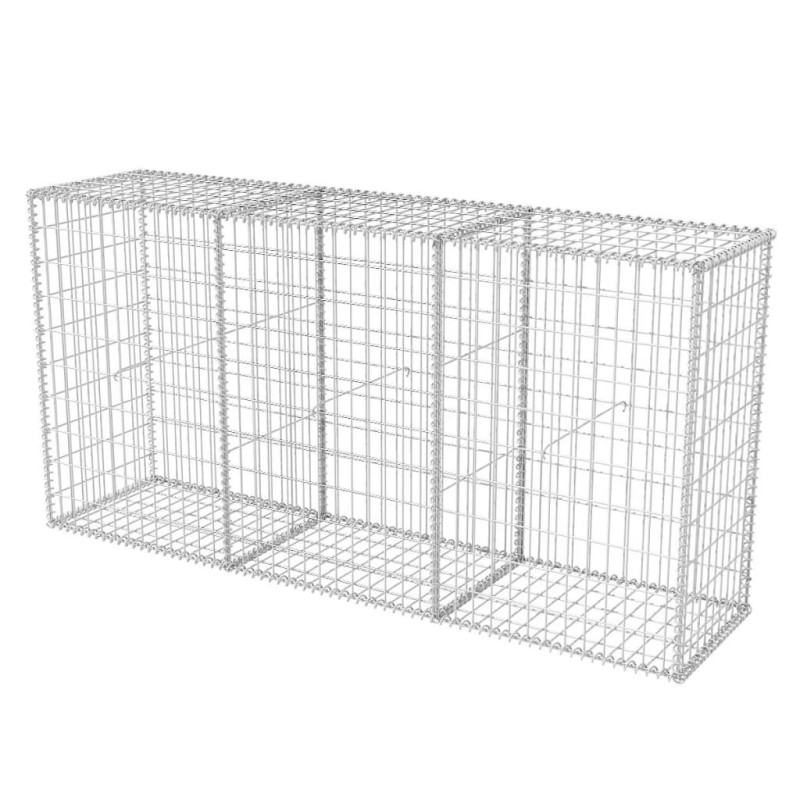 Panier de gabion Acier galvanisé 200x50x100 cm 