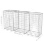 Panier de gabion Acier galvanisé 200x50x100 cm 