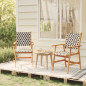 Chaises de jardin lot de 2 Bois d acacia solide