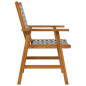 Chaises de jardin lot de 2 Bois d acacia solide