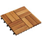 Kit de tuiles de plancher en acacia 30 x 30 cm 30 pcs