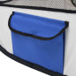 Parc pliable pour chien avec sac de transport Bleu 145x145x61cm