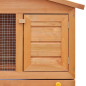 Clapier d extérieur Enclos pour petits animaux 3 portes Bois 