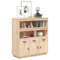 Buffet haut 100x40x108,5 cm Bois massif de pin