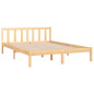 Cadre de lit sans matelas bois massif 160x200 cm