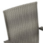 Chaises empilables d extérieur lot de 6 Gris Résine tressée