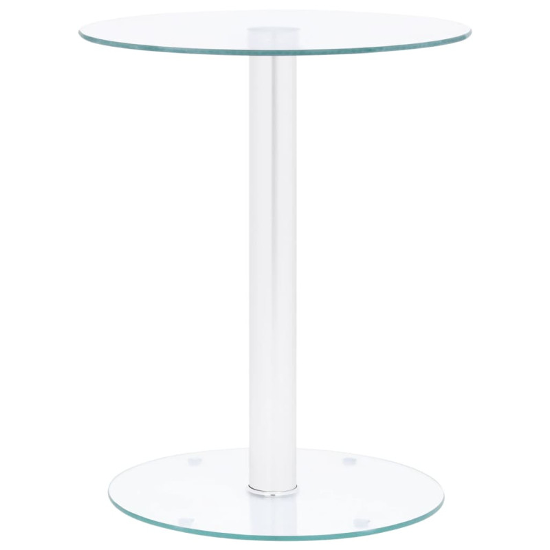 Table basse Transparent 40 cm Verre trempé