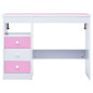 Bureau pour enfants Inclinable Rose et blanc