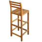 Tabourets de bar lot de 2 bois d acacia massif