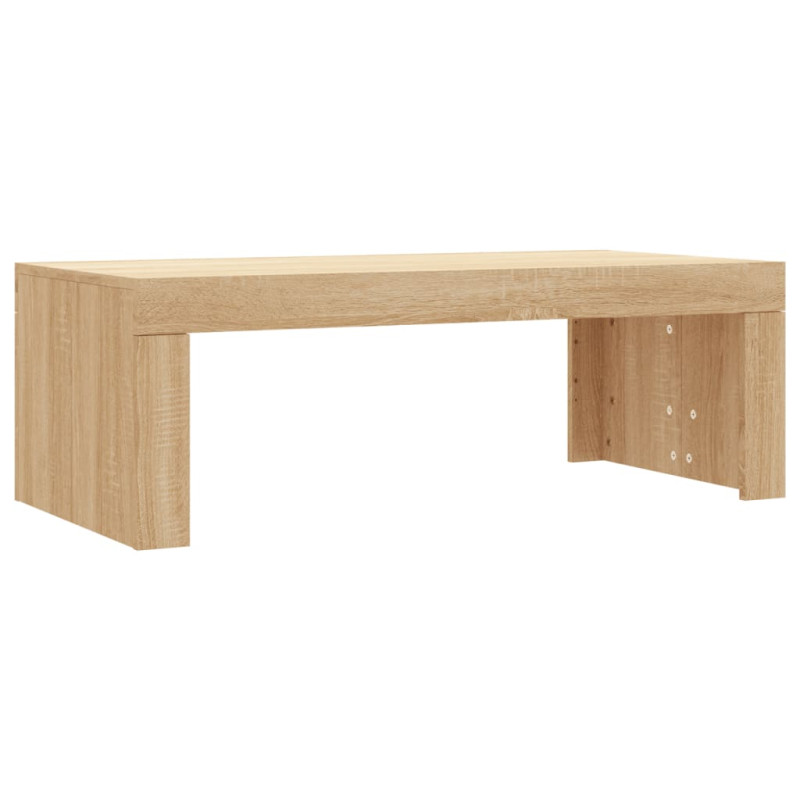 Table basse chêne sonoma 102x50x36 cm bois d ingénierie