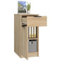 Armoire de bureau Chêne sonoma 33,5x50x75 cm Bois d ingénierie