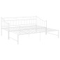 Cadre de canapé lit extensible sans matelas blanc 90x200 cm