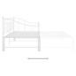 Cadre de canapé lit extensible sans matelas blanc 90x200 cm