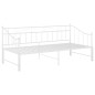 Cadre de canapé lit extensible sans matelas blanc 90x200 cm