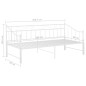 Cadre de canapé lit extensible sans matelas blanc 90x200 cm