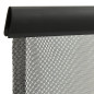 Moustiquaire de porte rideau en maille 5 pcs Noir 120x240 cm