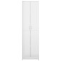 Garde robe de couloir Blanc brillant Bois d ingénierie