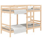 Lit superposé sans matelas 75x190 cm bois de pin massif