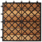 Carreaux de terrasse 30x30 cm 10 pcs Acacia Motif vertical 