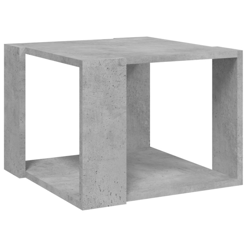 Table basse Gris béton 40x40x30 cm Bois d ingénierie