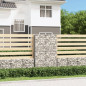 Panier de gabion avec couvercle Fil galvanisé 150x100x30 cm 