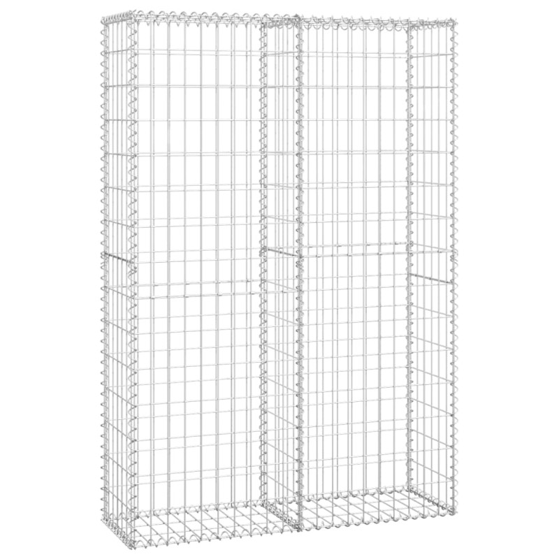 Panier de gabion avec couvercle Fil galvanisé 150x100x30 cm 