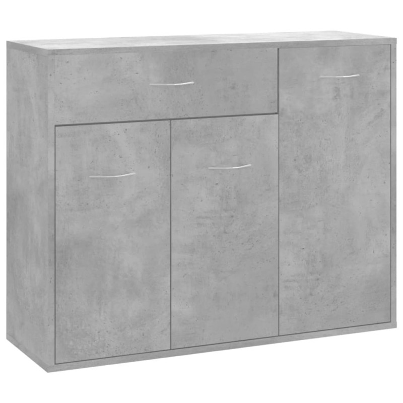 Buffet Gris béton 88x30x70 cm Bois d ingénierie