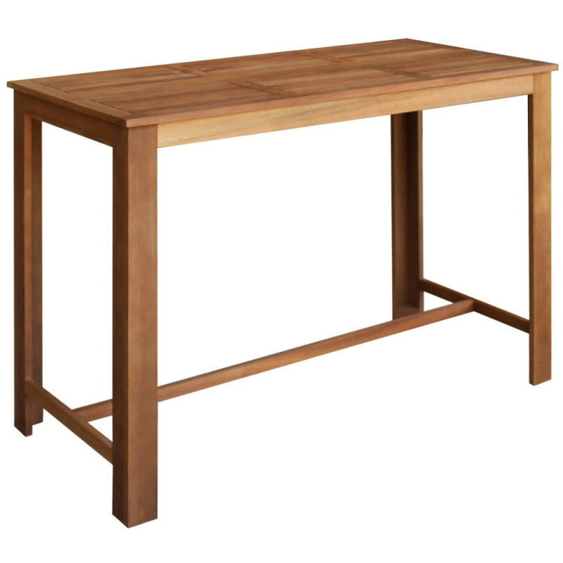 Table de bar Bois d acacia massif 150x70x105 cm