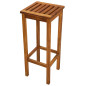 Tabourets de bar lot de 2 bois d acacia massif