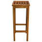 Tabourets de bar lot de 2 bois d acacia massif