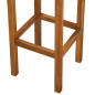 Tabourets de bar lot de 2 bois d acacia massif