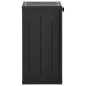 Armoire de rangement de jardin Noir 65x45x88 cm PP Rotin