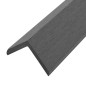 Cornière de terrasse 5 pcs WPC 170 cm Gris