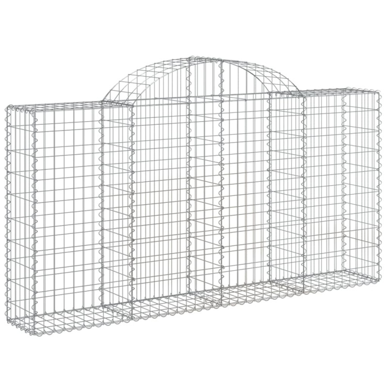 Panier de gabions arqué 200x30x100 120 cm Fer galvanisé