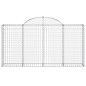 Panier de gabions arqué 200x30x100 120 cm Fer galvanisé