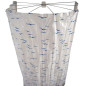 RIDDER Cabine de douche Ombrella 200 cm Bleu 58203