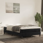 Cadre de lit sans matelas noir 120x200 cm velours