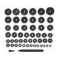 Ensemble de palier de coussinet Disques 18 – 65 mm 51 pcs